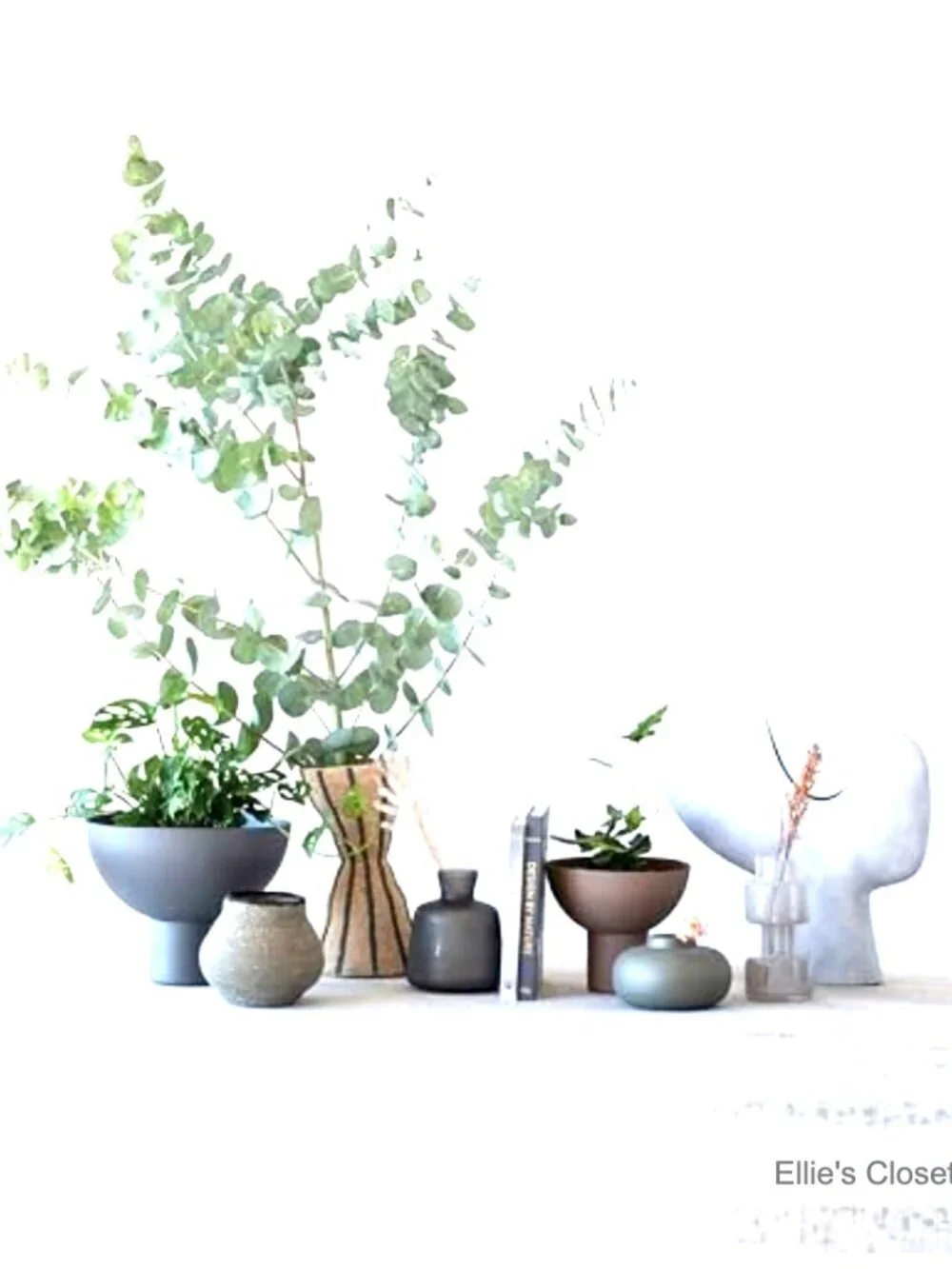 Modern Abstract Terracotta Vase for Indoor Tabletop Display